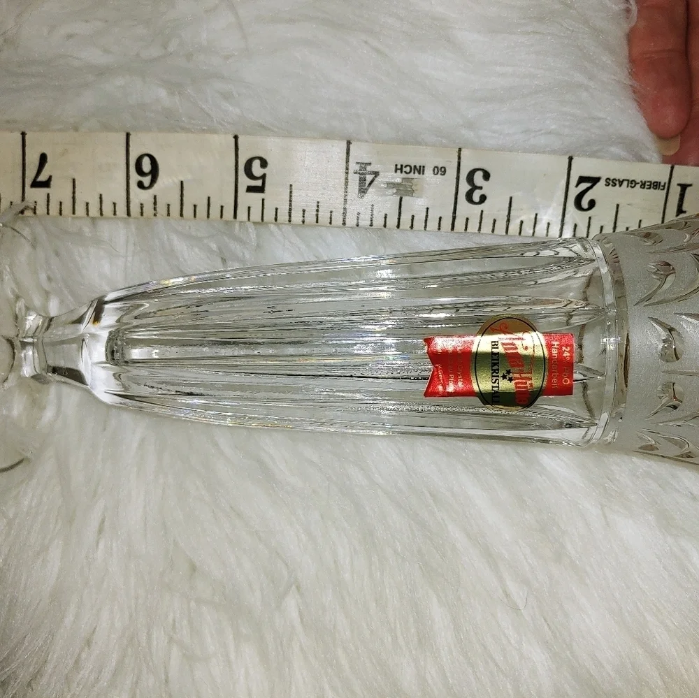 Vintage Anna Hutte Crystal Germany Vase